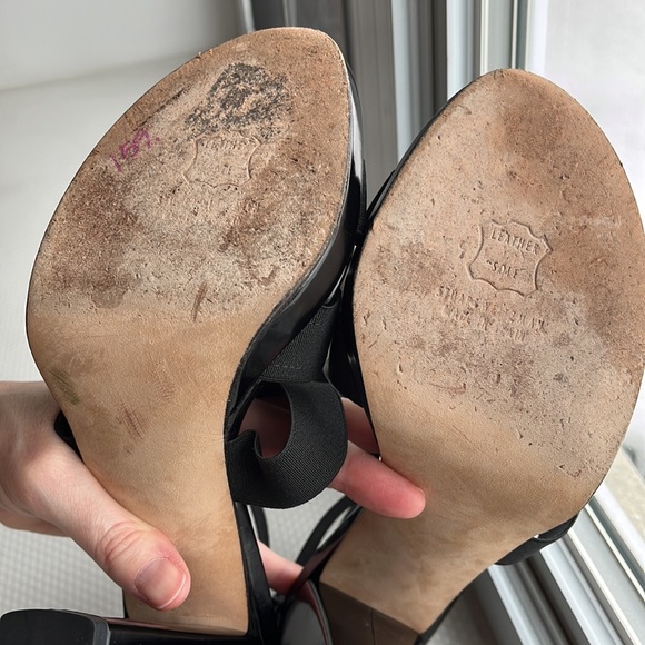 ✨Host pick✨ Stuart Weitzman / Black Elastic Strappy Heels / Size 9 - Picture 10 of 15